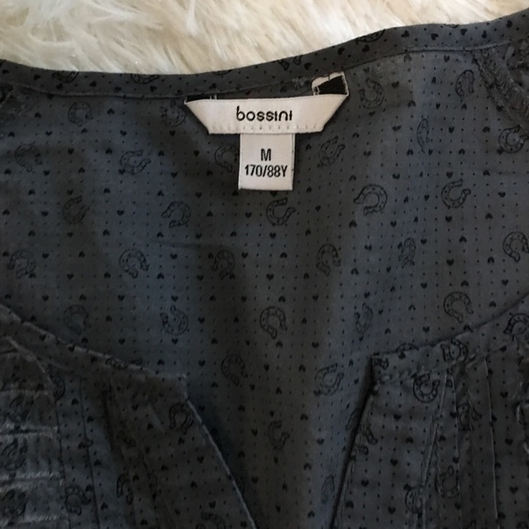BOSSINI horseshoe gray tunic top size medium - Picture 3 of 8